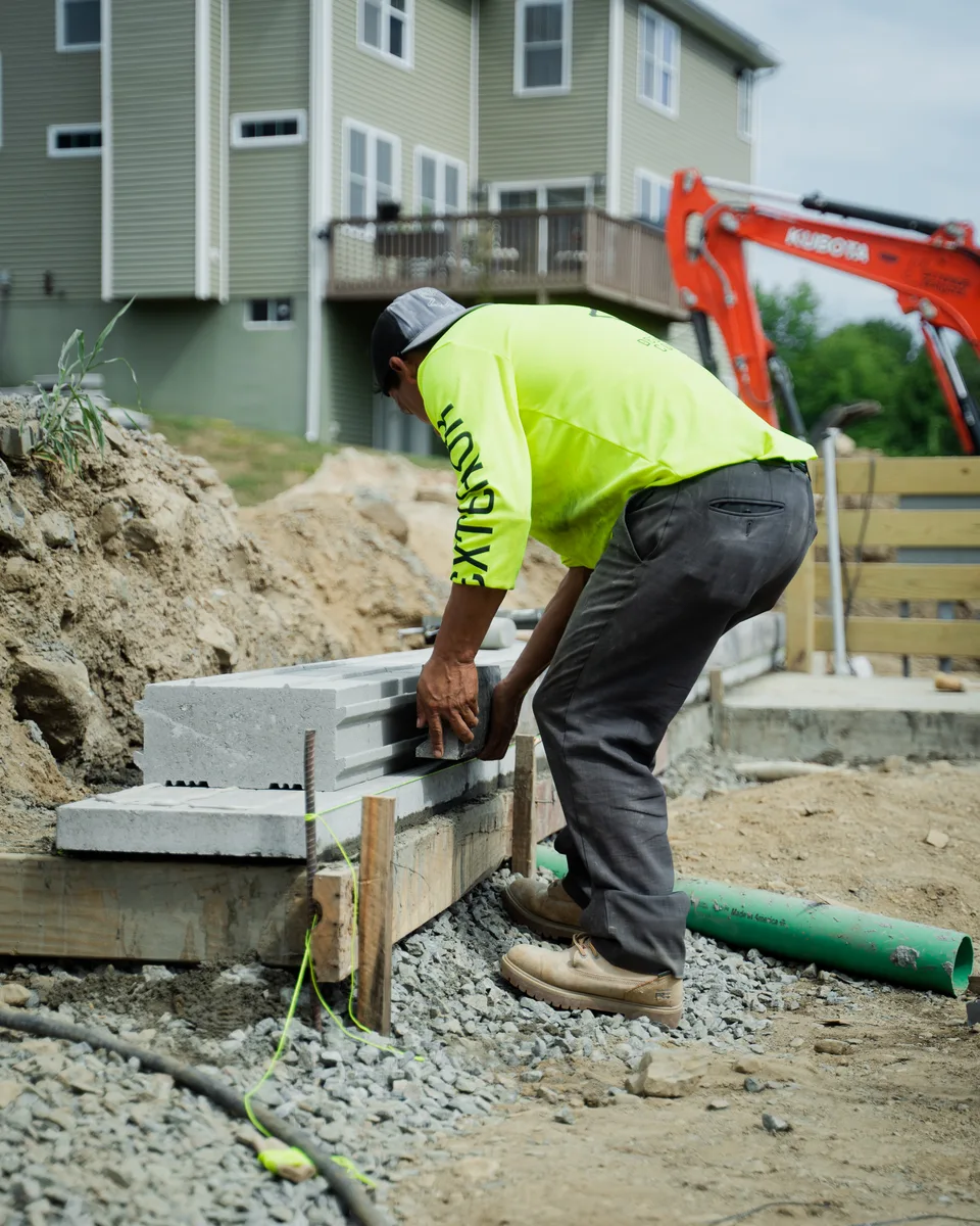 Handling the coping stack — Exterior Services LLC, Stormville, NY