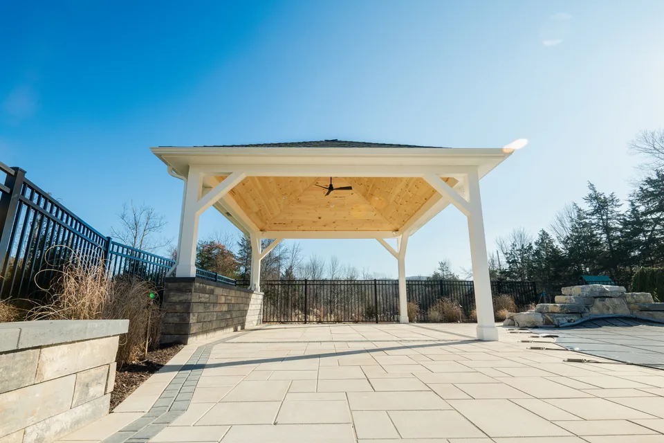 Pavilion structure and ceiling — Exterior Services LLC, Stormville, NY