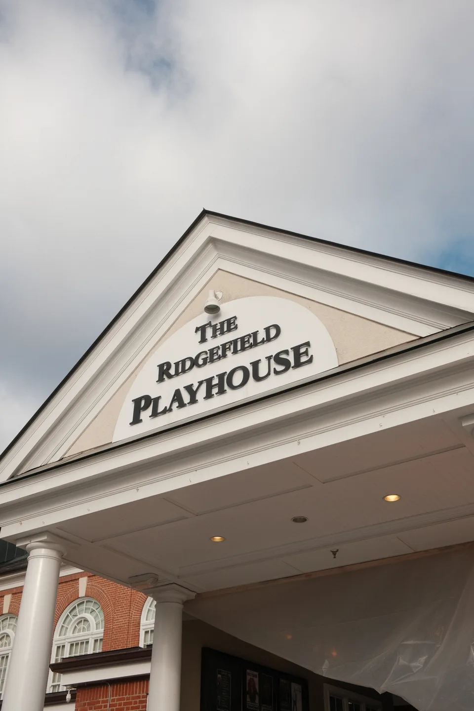 The Playhouse facade during the rebuild — Exterior Services LLC, Ridgefield