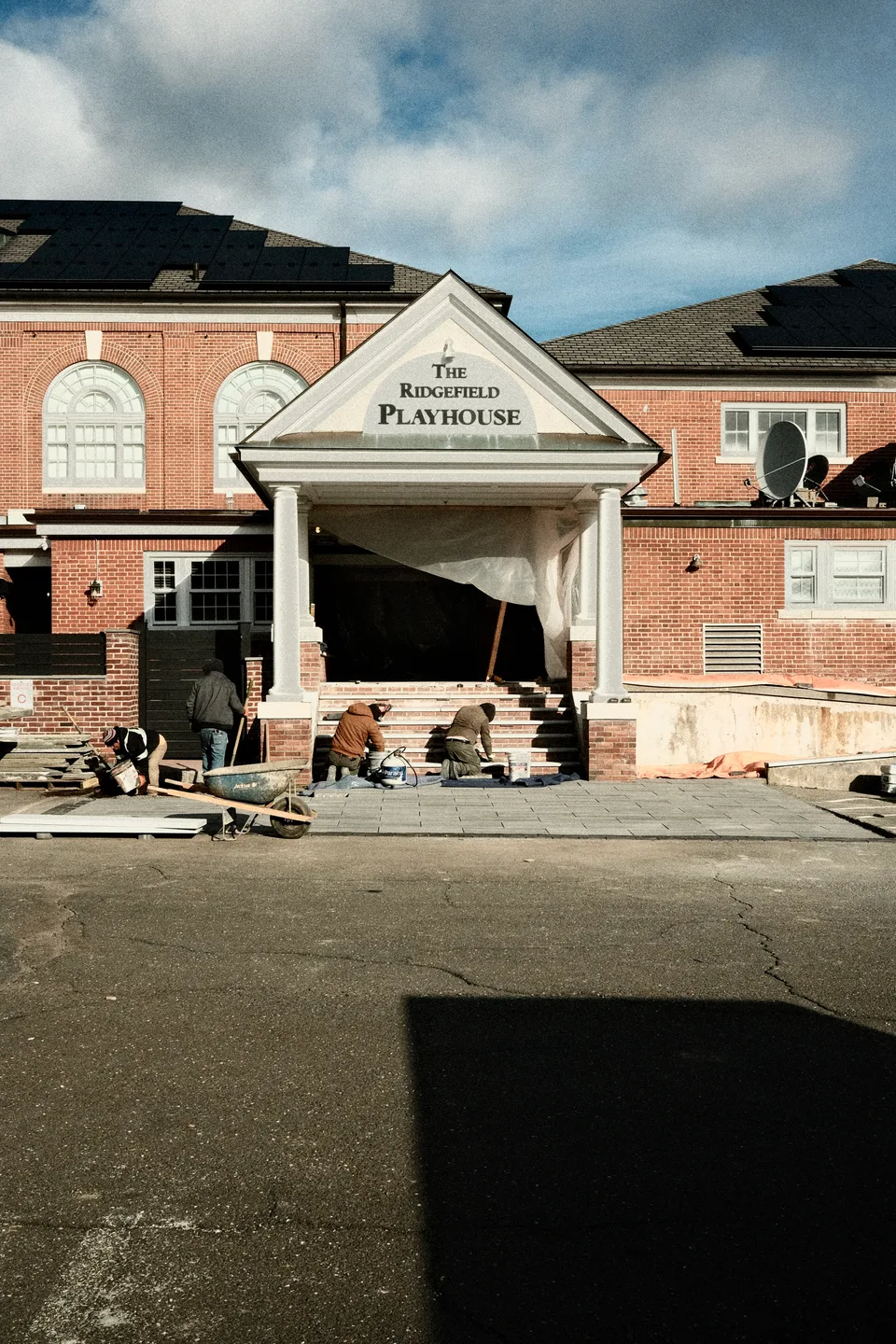 Rebuilding the Playhouse entrance stair — Exterior Services LLC, Ridgefield