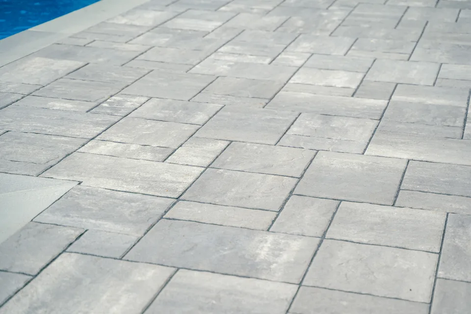 Paver patio detail — Exterior Services LLC, New Milford