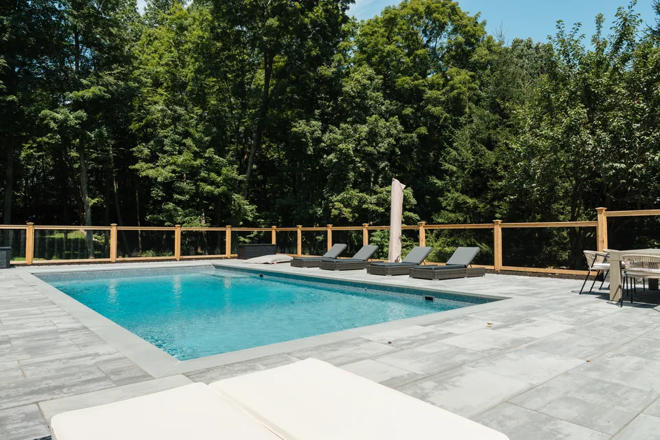 Pool, fence and furniture — Exterior Services LLC, Redding, CT