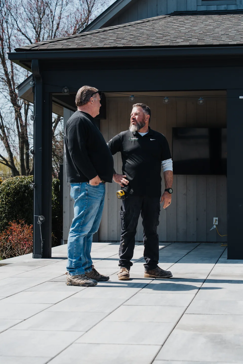 On site at a finished terrace — Exterior Services LLC, Norwalk, CT